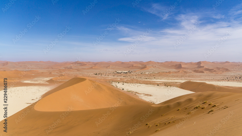 View of deadvalei an desert in Namibia