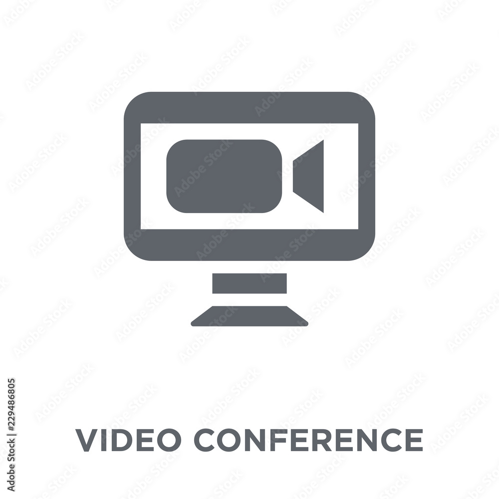 Video conference icon from Human resources collection. Video conference icon from Human resources collection.