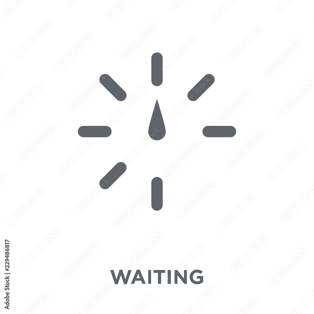 Waiting icon from Time managemnet collection. Waiting icon from Time managemnet collection.