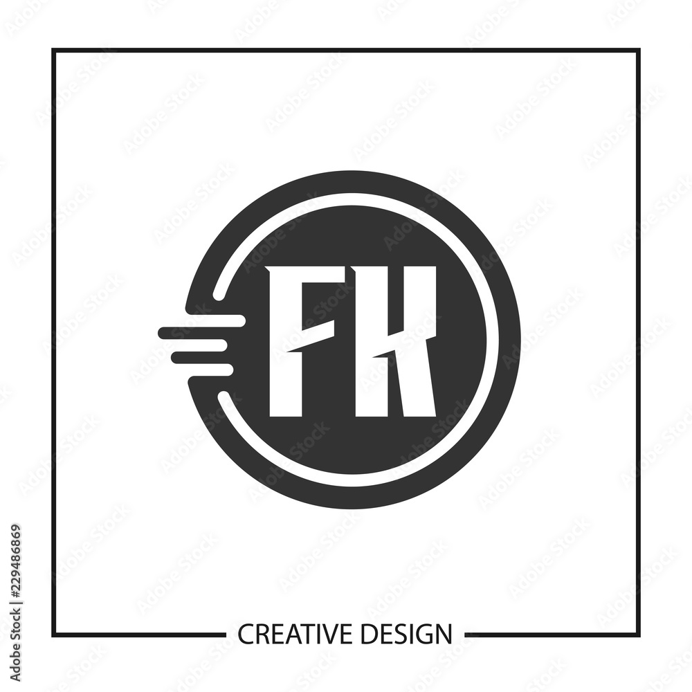 Initial Letter FK Logo Template Design Initial Letter FK Logo Template Design