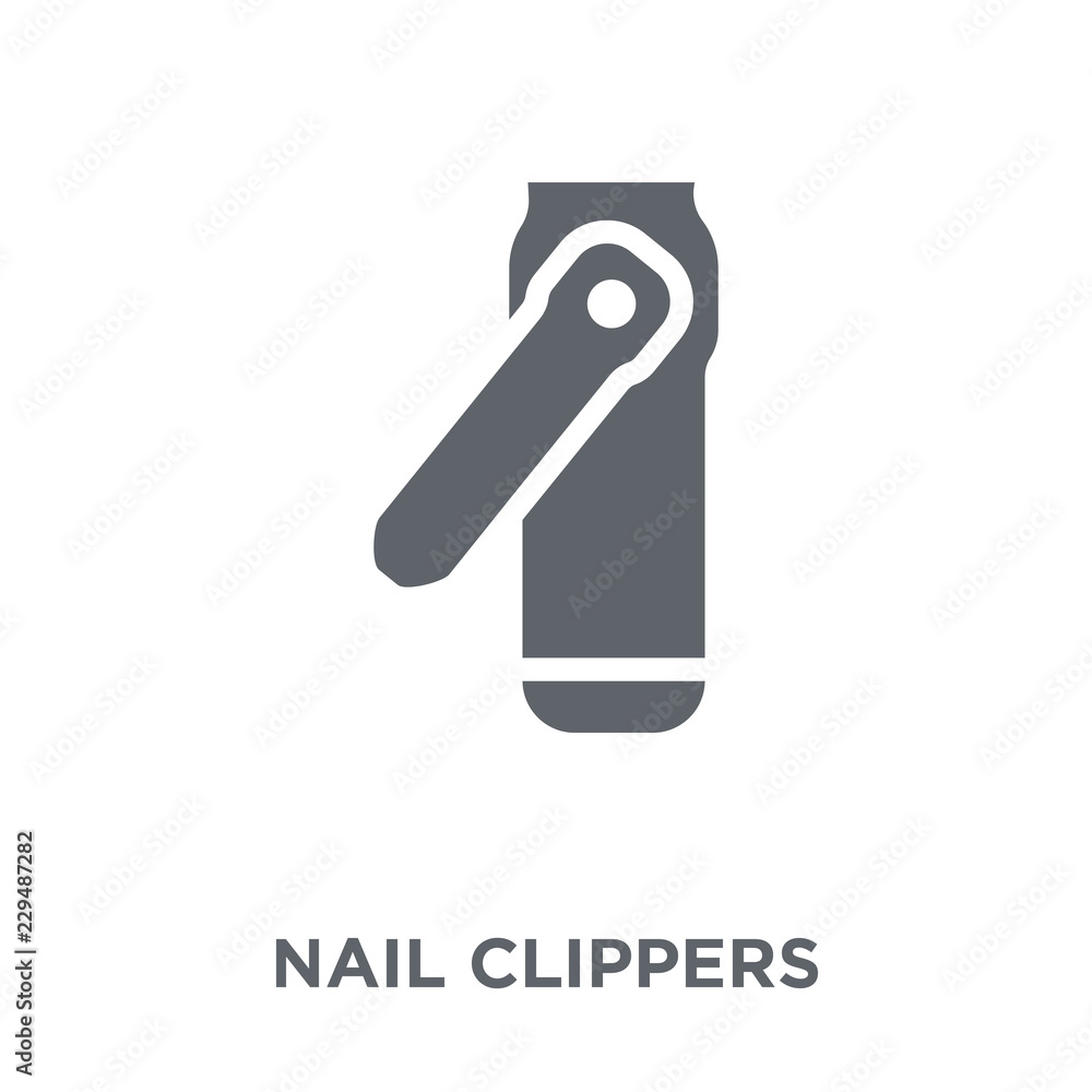 Nail clippers icon from collection. Nail clippers icon from collection.
