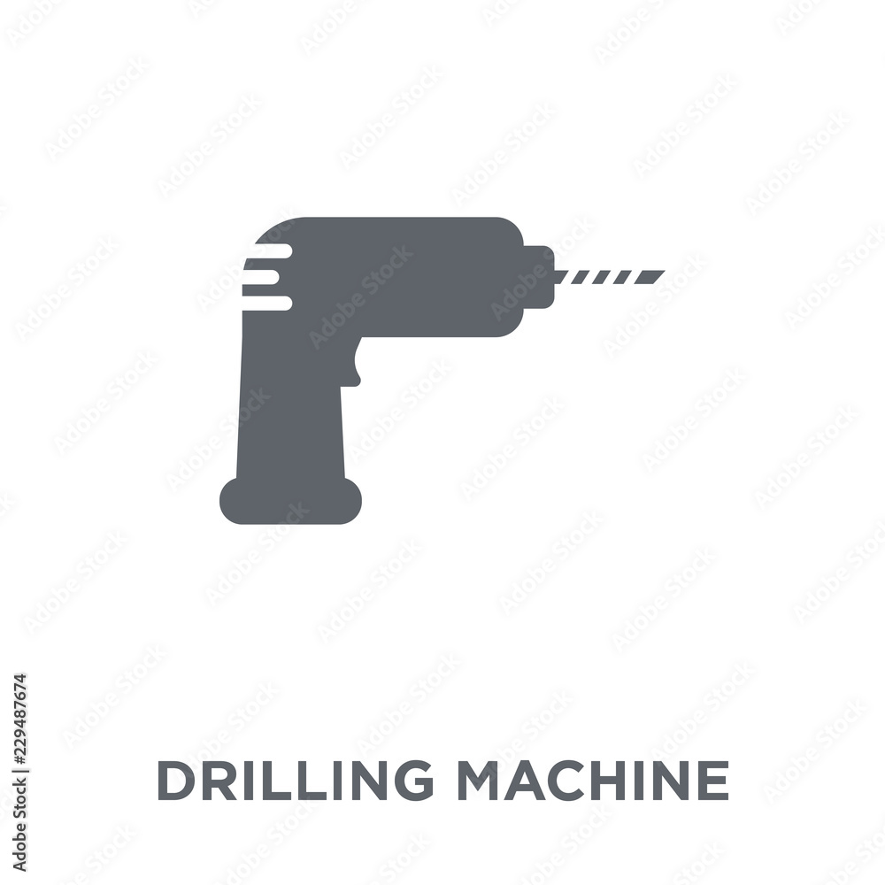 Drilling machine icon from collection. Drilling machine icon from collection.