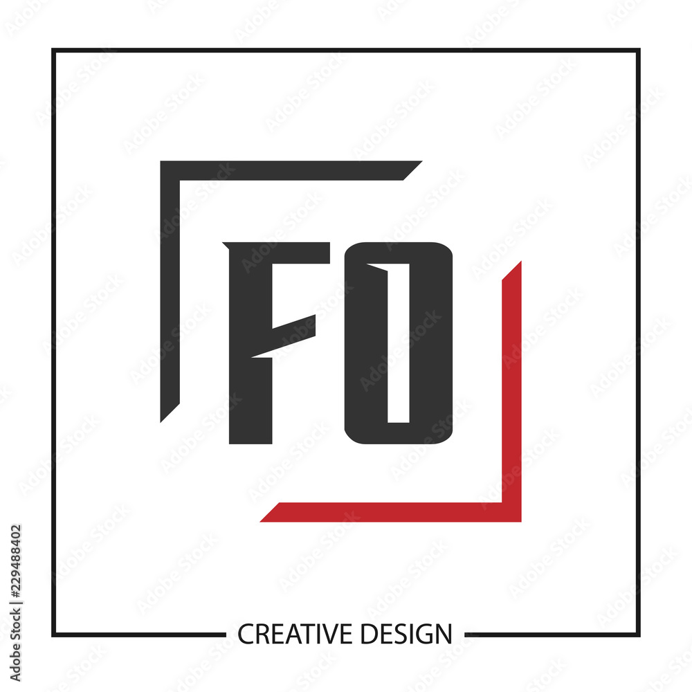 Initial Letter FO Logo Template Design Initial Letter FO Logo Template Design
