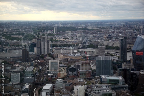 View from a tall building the Shard. London. 5