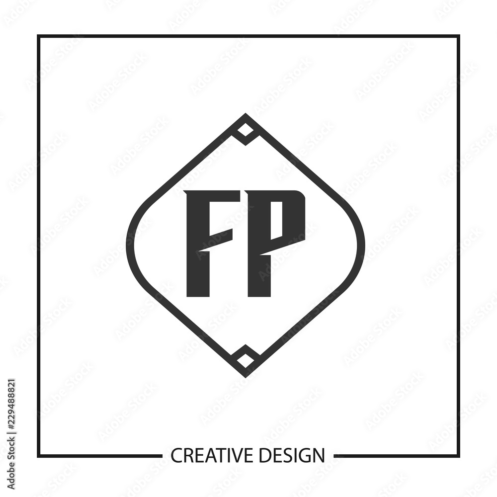 Initial Letter FP Logo Template Design Initial Letter FP Logo Template Design