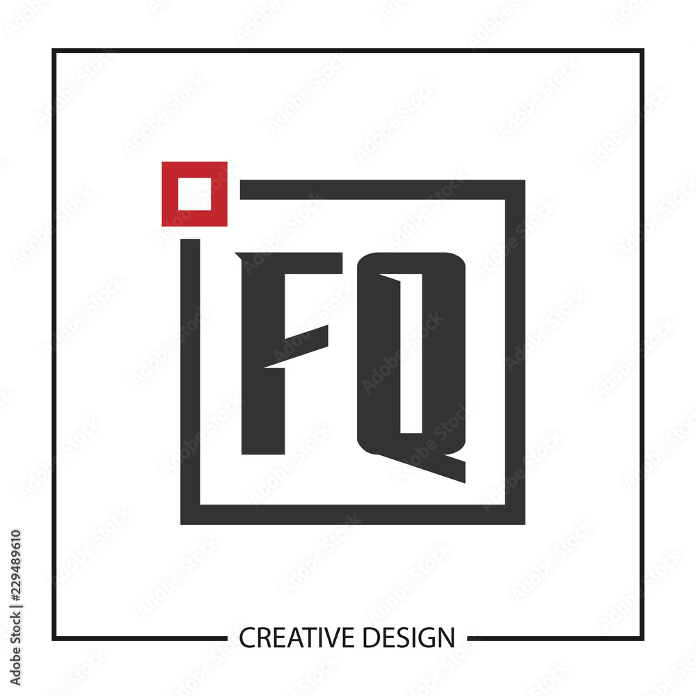 Initial Letter FQ Logo Template Design Initial Letter FQ Logo Template Design