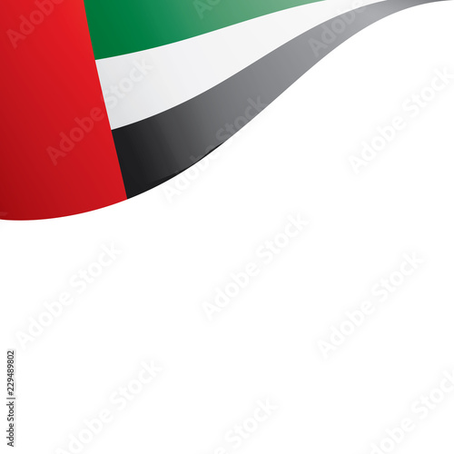 United Arab Emirates flag, vector illustration on a white background