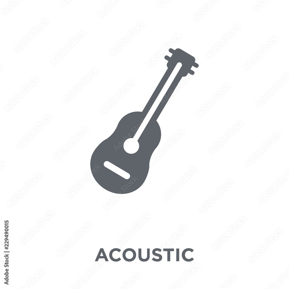 Acoustic icon from Music collection. Acoustic icon from Music collection.