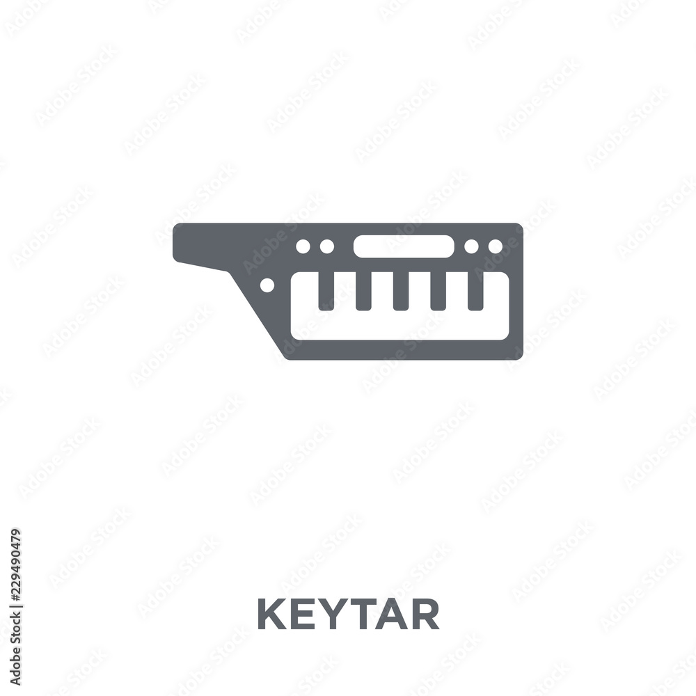 Keytar icon from Music collection. Keytar icon from Music collection.