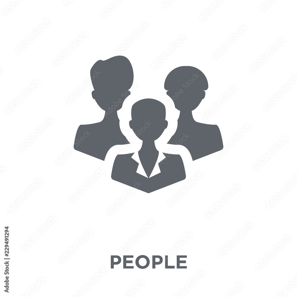 People icon from collection. People icon from collection.