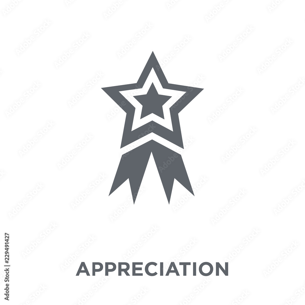 Obraz premium Appreciation icon from collection.
