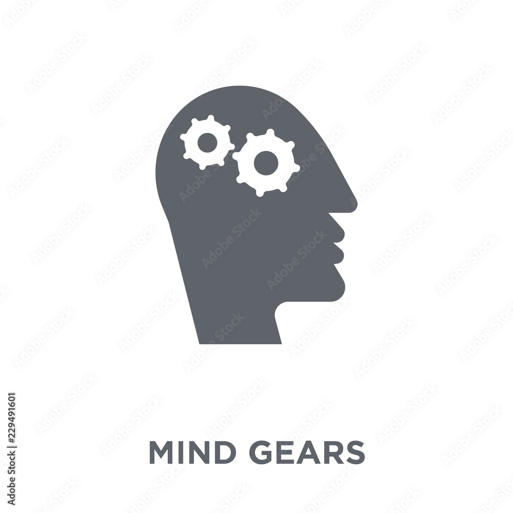 Mind gears icon from Productivity collection. Mind gears icon from Productivity collection.