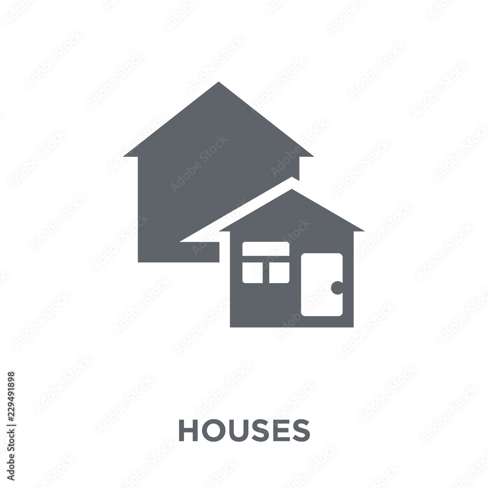 Houses icon from Real estate collection. Houses icon from Real estate collection.