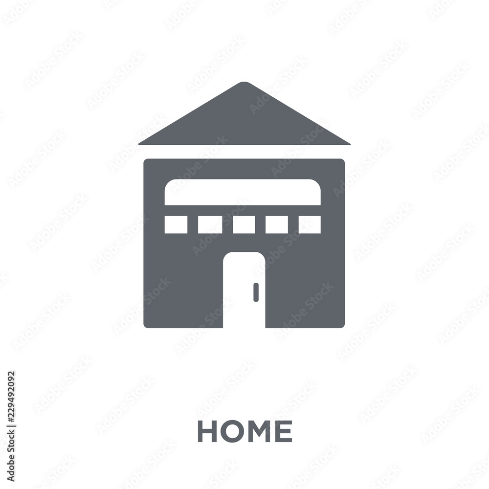 Home icon from collection. Home icon from collection.