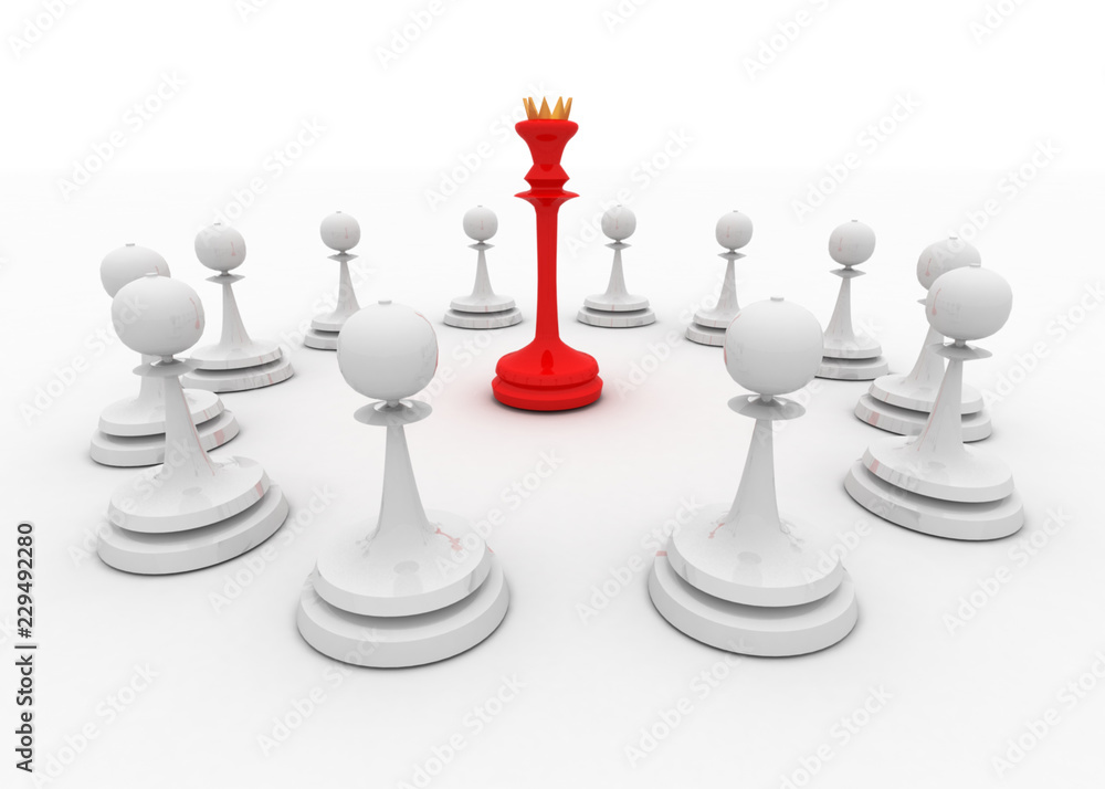 chess leader concept chess leader concept