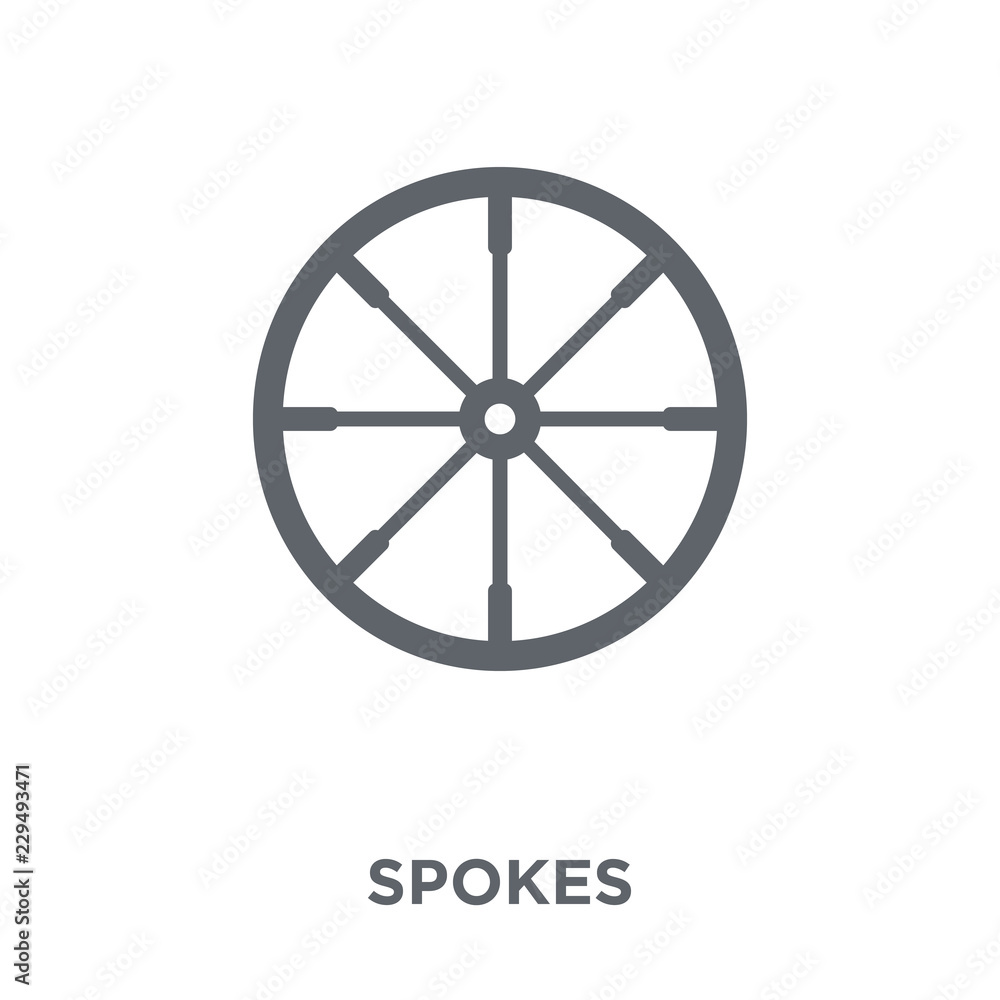 Obraz premium Spokes icon from Sew collection.