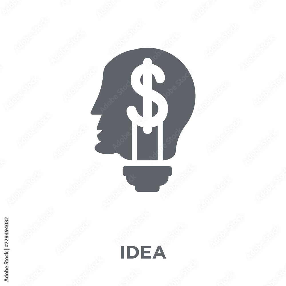 Idea icon from collection. Idea icon from collection.