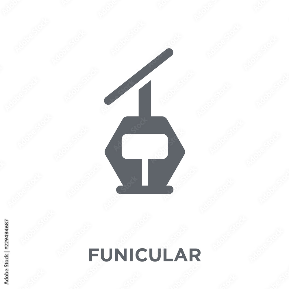 Funicular icon from Summer collection. Funicular icon from Summer collection.