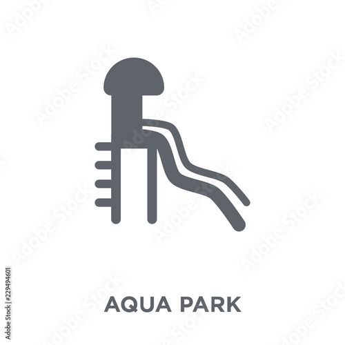 Aqua park icon from Summer collection.