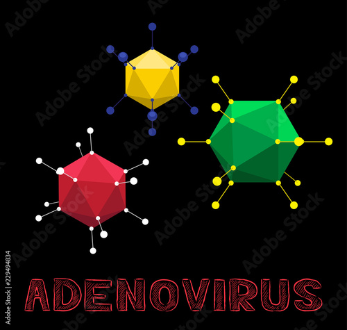 Virus Shape Adenovirus Vector Illustration