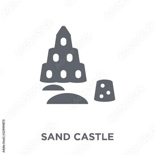 Sand castle icon from  collection.