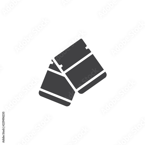 Fingerprint powder container vector icon. filled flat sign for mobile concept and web design. Forensics simple solid icon. Symbol, logo illustration. Pixel perfect vector graphics