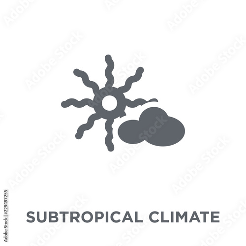 subtropical climate icon from Weather collection.