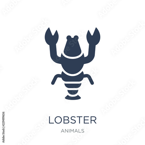 Lobster icon. Trendy flat vector Lobster icon on white background from animals collection