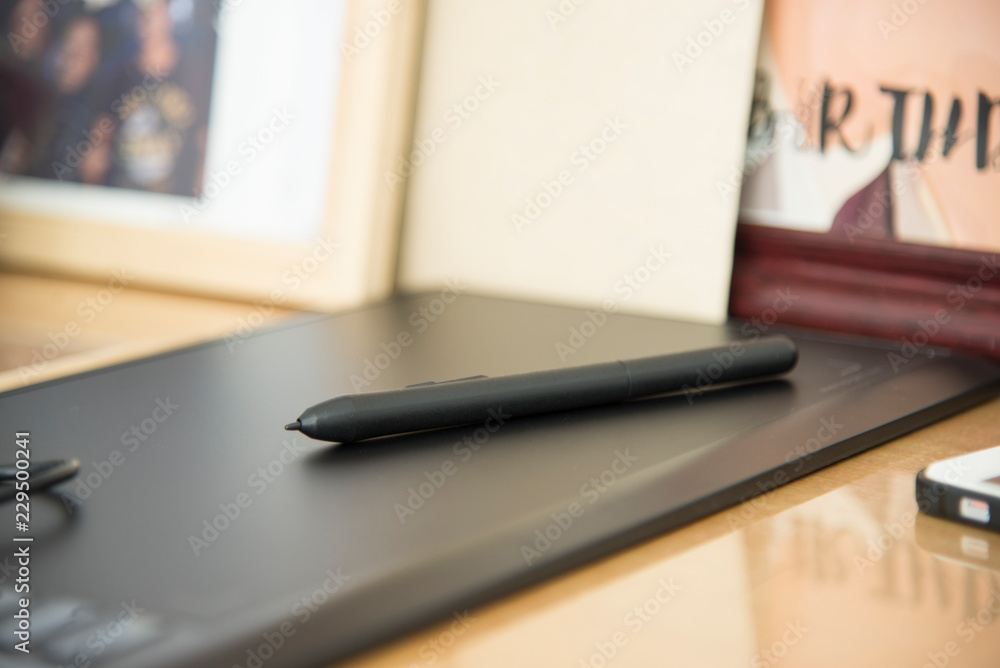 Graphic designer work space. Graphic designer work space.