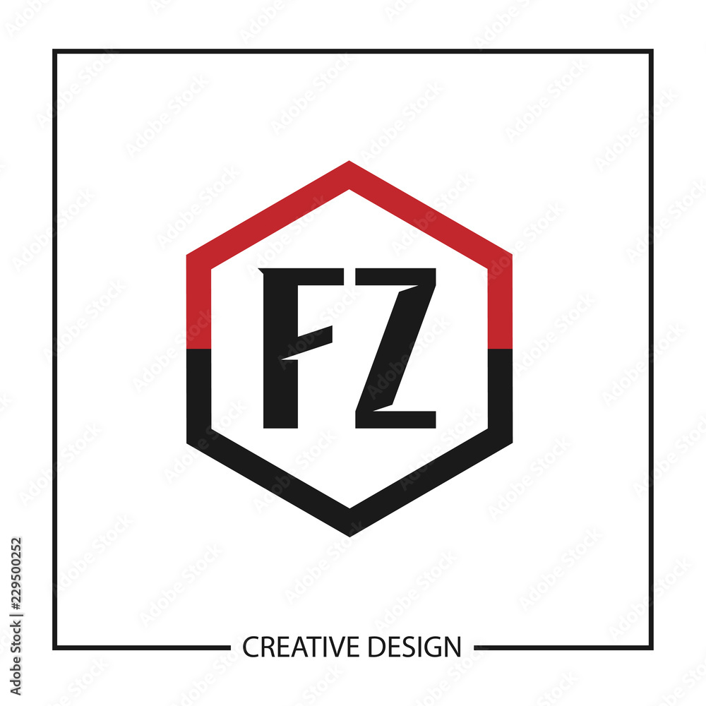 Initial Letter FZ Logo Template Design Initial Letter FZ Logo Template Design