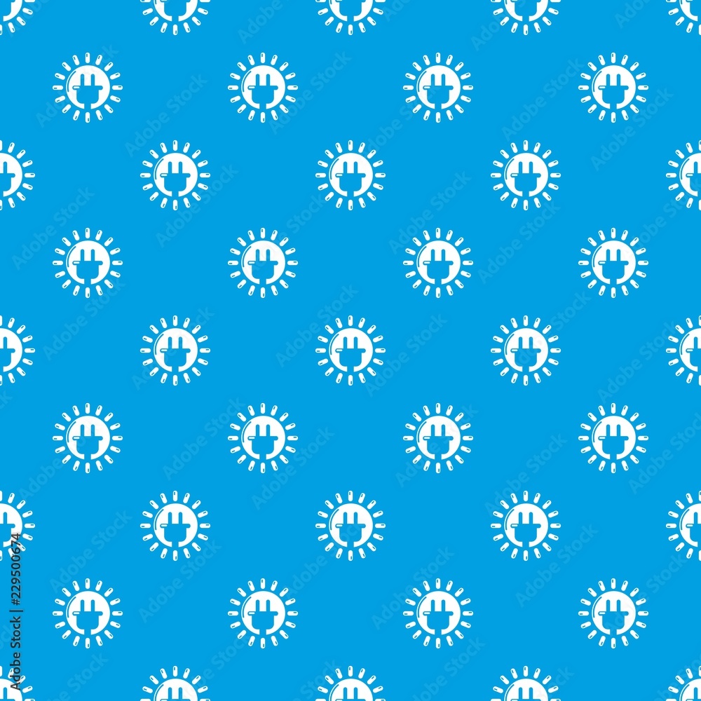 Unplugged electrical plug pattern vector seamless blue repeat for any use Unplugged electrical plug pattern vector seamless blue repeat for any use