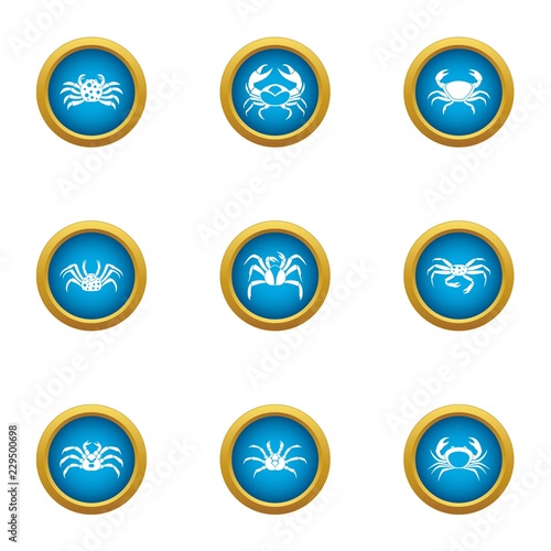 Multitape icons set. Flat set of 9 multitape vector icons for web isolated on white background