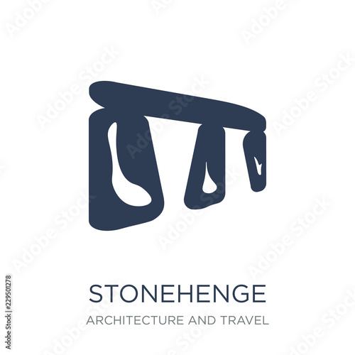 Stonehenge icon. Trendy flat vector Stonehenge icon on white background from Architecture and Travel collection