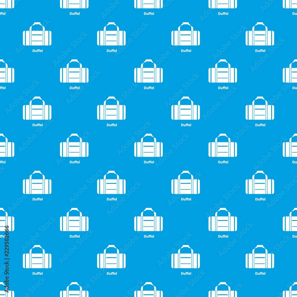 Duffel pattern vector seamless blue repeat for any use Duffel pattern vector seamless blue repeat for any use