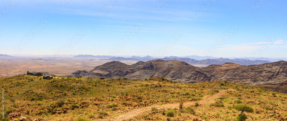 View from the road / The view from the road between Windhoek and the Solitaire View from the road / The view from the road between Windhoek and the Solitaire