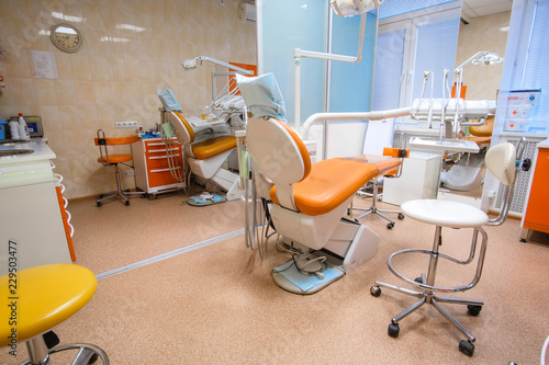 Moscow, Russia - October, 22, 2018: Interior of a stomatologic clinic photo