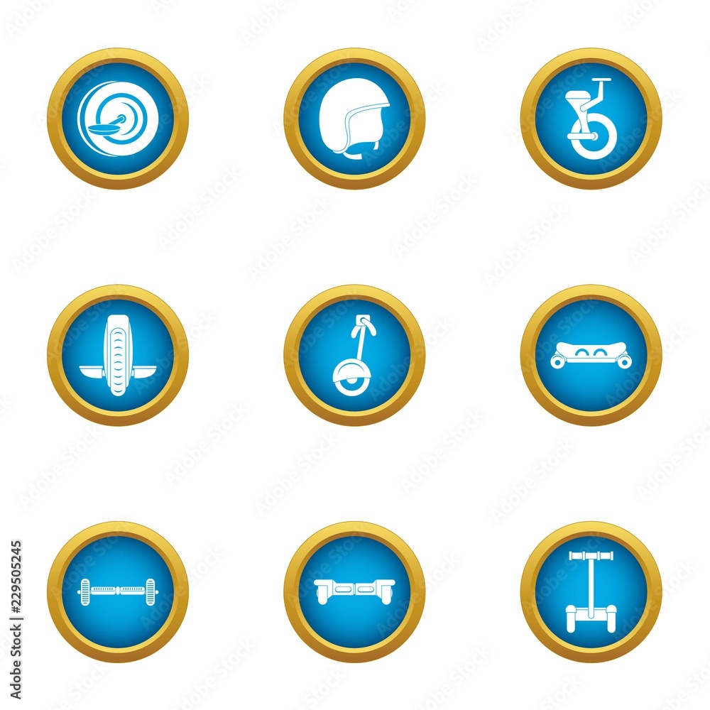 Cartwheel icons set. Flat set of 9 cartwheel vector icons for web isolated on white background Cartwheel icons set. Flat set of 9 cartwheel vector icons for web isolated on white background