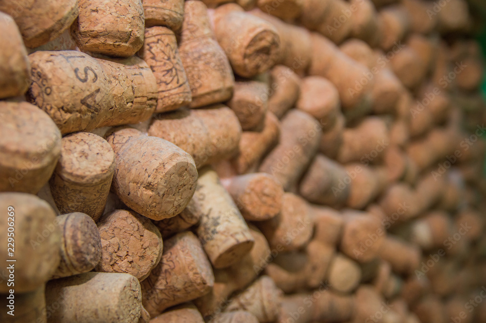 Background of Various Used Wine Corks close up Background of Various Used Wine Corks close up