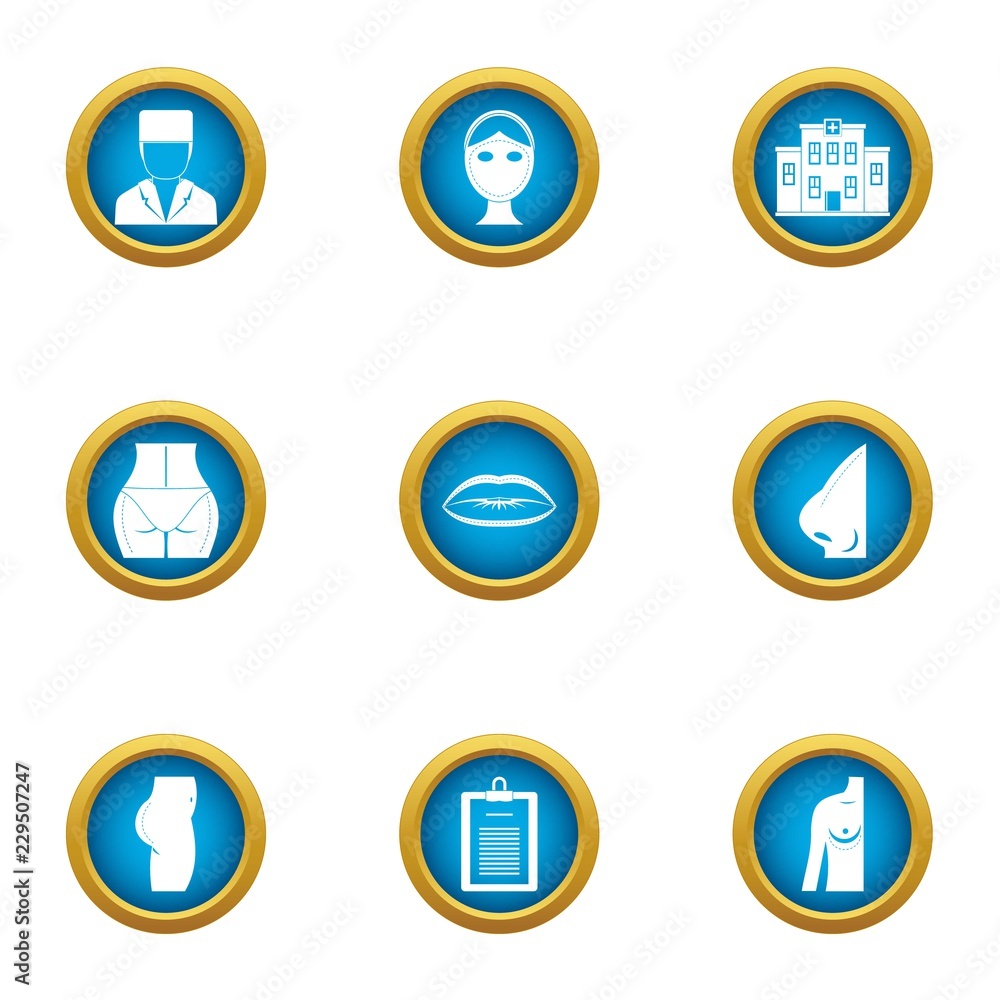 Increase icons set. Flat set of 9 increase vector icons for web isolated on white background