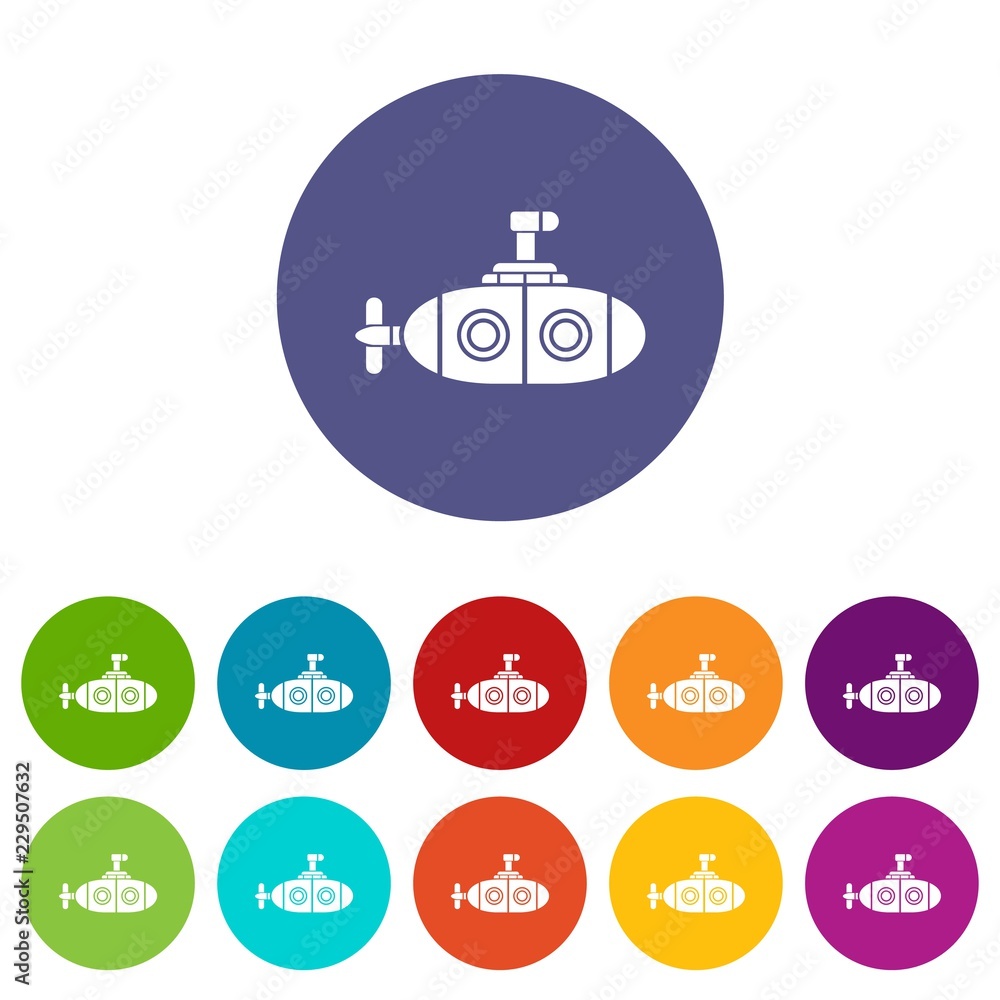 Submarine icon. Simple illustration of submarine vector icon for web. Submarine icon. Simple illustration of submarine vector icon for web.