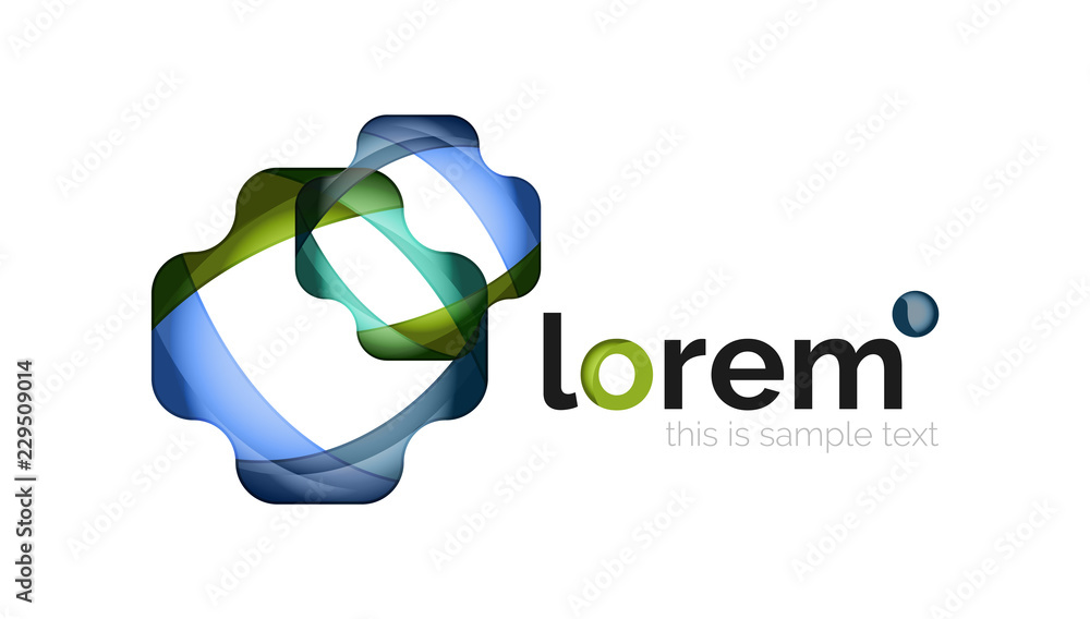 Logo, abstract geometric icon Logo, abstract geometric icon