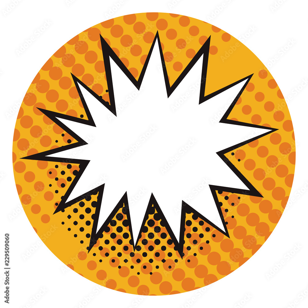 Fototapeta premium Pop art bubble