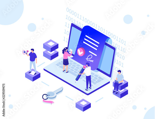 smart contract with characters