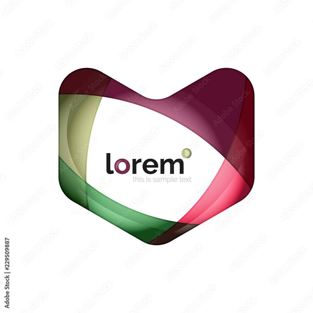 Logo, abstract geometric icon Logo, abstract geometric icon