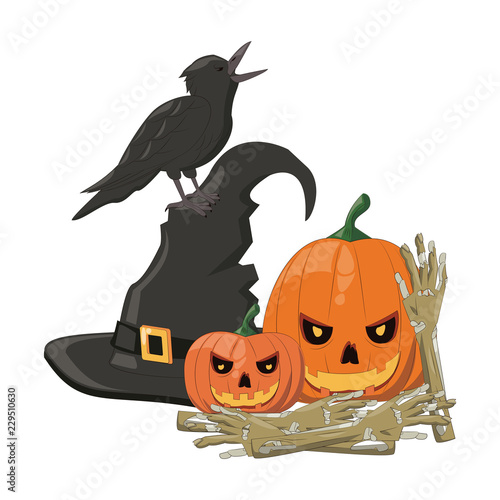 Halloween scary cartoons © Jemastock