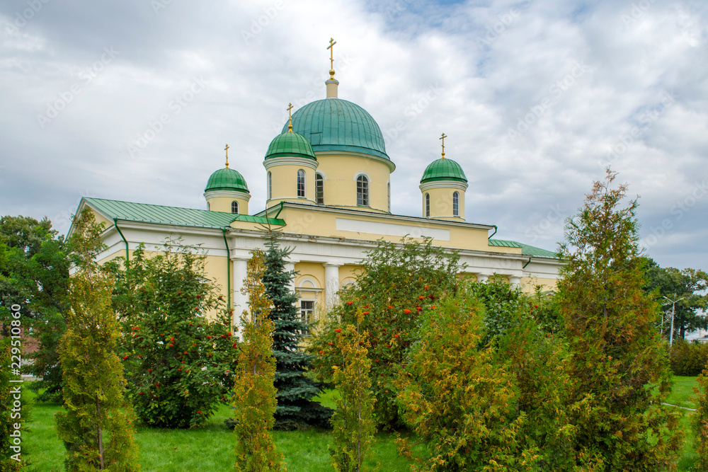 Russia. Tula. The courtyard of the Transfiguration Church