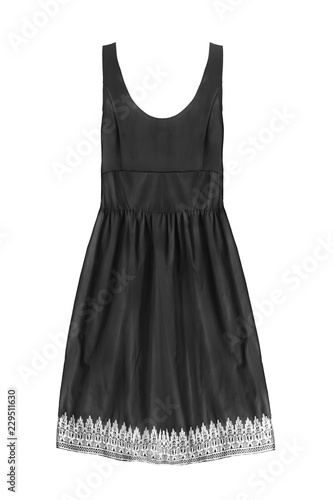 Black dress isolated