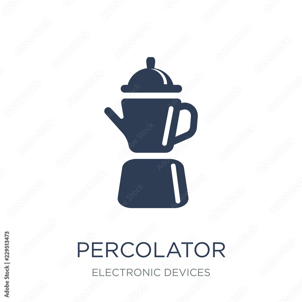 percolator icon. Trendy flat vector percolator icon on white bac percolator icon. Trendy flat vector percolator icon on white bac