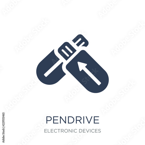 Pendrive icon. Trendy flat vector Pendrive icon on white backgro