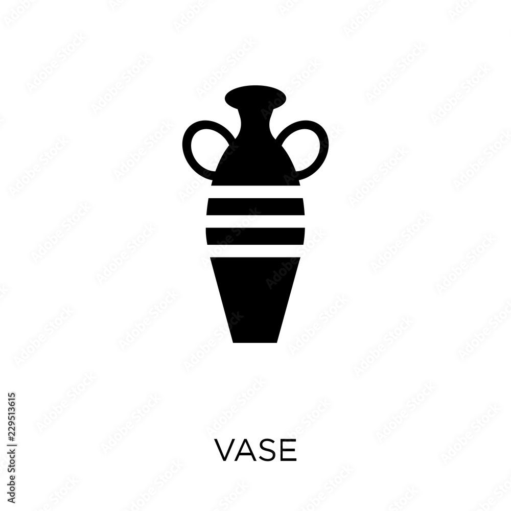Vase icon. Vase symbol design from Museum collection.